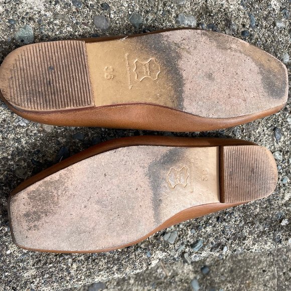 St. Agni Square Toe Leather Slides - Picture 2 of 4
